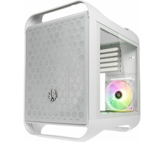 Bitfenix Prodigy M 2022 ARGB weiß / Micro-ATX / 2xUSB3.0 + 1x USB3.1 / 3x120+1x60mm / ohne Netzteil / transparente Seite