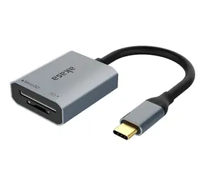 Akasa AK-CR-10BK Kartenleser 2in1 Silber / Kartenleser 2in1 / USB-C / MicroSD / SD 