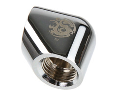 BitsPower Winkeladapter 90° G1/4" (F) > G1/4" (F) silber