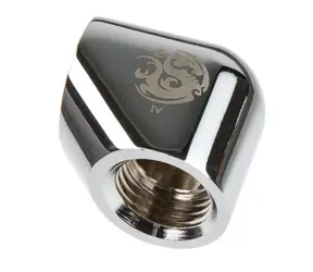 BitsPower Winkeladapter 90° G1/4" (F) > G1/4" (F) silber