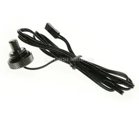 BitsPower Verschlussstopfen mit Temperatursensor G1/4 (M) 90cm schwarz glänzend