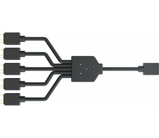 Cooler Master ARGB 5-Wege-Splitterkabel schwarz