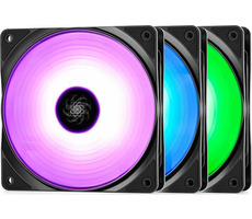 DEEPCOOL RF120 3-in-1 RGB Schwarz / 3er-Set / 120 mm / 56,5 CFM / 27 dB bei 1500 U/min