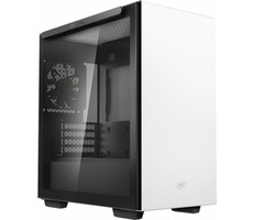 DEEPCOOL MACUBE 110 WH weiß / Micro-ATX / 2xUSB 3.0 / 1x 120 mm / ohne Stromquelle / transparente Seite 
