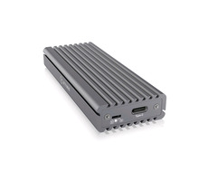 Icy Box IB-1817MC-C31 schwarz / Externe Box für M.2 NVMe & SATA / Kühlkörper / Schreibschutz / USB-C & USB A