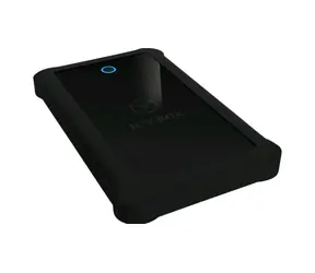 Icy Box IB-233U3-B schwarz / Externe Box für 1x HDD/SSD / USB 3.0 Typ A / Silikonhülle