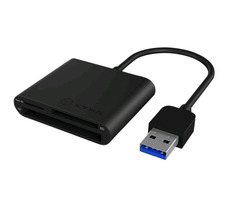 Icy Box IB-CR301-U3 externer Speicherkartenleser / 3 Anschlüsse / USB 3.0