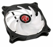 RAIJINTEK Eos 12 RBW ADD-2 Set 2 Stück schwarz / 120 mm / 28 dB @ 1800 RPM / 75 CFM / RGB / 4.Pin PWM