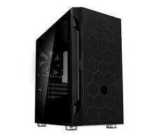Silverstone Fara H1M-W schwarz / M-ATX / 2xUSB 2.0 + 1x USB 3.0 / 1x 120 mm / ohne Stromquelle / transparente Seite