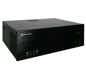 Silverstone GD04B Grandia Desktop schwarz / M-ATX / 2xUSB 3.0 / 3x 120 mm / ohne Stromquelle