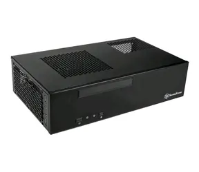 Silverstone ML09B Milo schwarz / Mini-ITX / 2x USB 3.0 / 1x 120mm / ohne Netzteil
