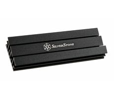 Silverstone SST-TP02-M2 passiver M.2 Kühler Aluminium schwarz / M.2 SSD 2280 Format