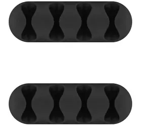 MicroConnect 4-Slot Kabelorganizer 2 Stück schwarz