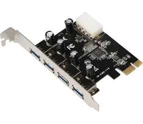 MicroConnect PCIe 4 USB3.0 Erweiterungskarte VL805 / 4+1x USB2.0