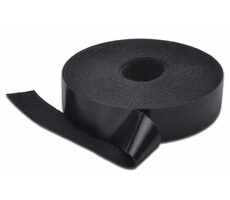 MicroConnect Klett-Kabelbinder 20mm x 10m schwarz