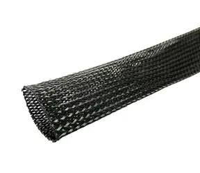 MicroConnect Polyester dehnbare Kabelhülle 50m schwarz / Kabeldurchmesser max. 3cm