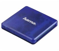 HAMA 124131 USB 2.0 Multikartenleser blau