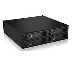 Icy Box IB-2242U2K schwarz / Backplane für 4X 2,5" HDD/SSD / U.2 SFF-8639 / Hot-Swap