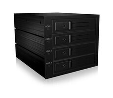 Icy Box IB-564SAS-12G schwarz / Backplane für 4X 3,5" HDD