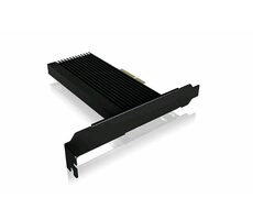 Icy Box IB-PCI208-HS Schwarz / Zusätzliche PCIe 4.0 x4 Karte / M.2 PCIe NVMe