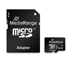 MediaRange MR945 128 GB MicroSD + Adapter schwarz