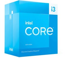 Intel Core i3-13100F bei 3,4 GHz / TB 4,5 GHz / 4C8T / L2 5 MB / Kein VGA / 1700 / Raptor Lake / 58 W