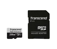 Transcend 350V 256 GB / Micro SDHC / Speicherkarte / Klasse 10 / R: 95 MBit/s / W: 45 MBit/s