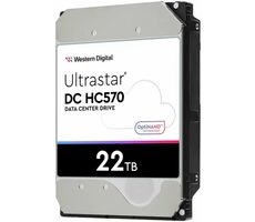 WD Ultrastar DC HC570 22 TB / HDD / 3,5" SAS III / 7.200 U/min / 512 MB Cache / 5 Jahre