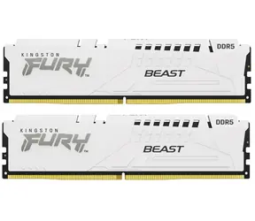 Kingston Fury Beast Weiß 64 GB (2 x 32 GB) DDR5 5600 MHz EXPO / CL36 / DIMM / On-Die ECC / EXPO / XMP / 1,25 V