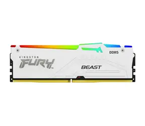 Kingston Fury Beast Weiß RGB 32 GB (1 x 32 GB) DDR5 5600 MHz EXPO / CL36 / DIMM / On-Die ECC / EXPO / XMP / 1,25 V