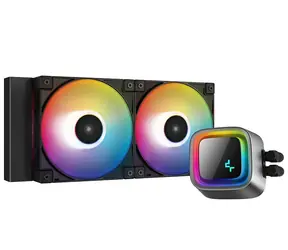 DEEPCOOL LS520 schwarz / Wasserkühlungsset / 2x 120mm / ARGB / TDP 280W