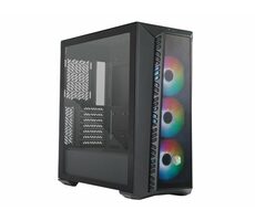 Cooler Master Masterbox 520 Mesh schwarz / ATX / 1x USB-A 3.2 & 1x USB-C 3.2 / 3x 120 mm / ohne Netzteil / transparente Seite