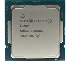 Intel Celeron G5905 bei 3,5 GHz - TRAY / TB 3,5 GHz / 2C2T / 4 MB / UHD Graphics 610 / Comet Lake / 58 W
