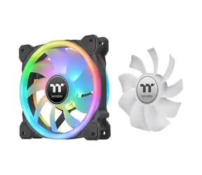 Thermaltake SWAFAN 14 RGB Radi. Lüfter Black TT Premium Edition / Hydrauliklager / 140 mm / 2000 U/min / 9-polig / 3 Stück / ARGB