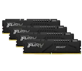 Kingston Fury Beast Schwarz 128 GB (4 x 32 GB) DDR5 5200 MHz / CL40 / DIMM / XMP