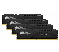 Kingston Fury Beast Schwarz 128 GB (4 x 32 GB) DDR5 5600 MHz / CL40 / DIMM / XMP