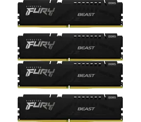 Kingston Fury Beast Schwarz 64 GB (4 x 16 GB) DDR5 6000 MHz / CL40 / DIMM / XMP