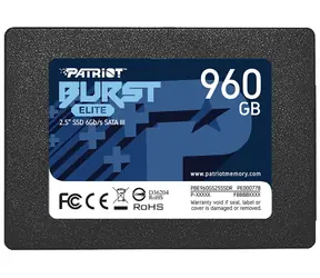 Patriot Burst Elite 960 GB / SSD / 2,5 Zoll SATA III / R: 450 MB / W: 320 MB / IOPS 40.000 40.000 / MTBF: 2 MHz