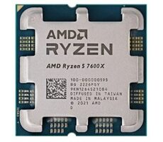 AMD RYZEN 5 7600X bei 4,7 GHz - TRAY / Turbo 5,3 GHz / 6C12T / L2 6 MB L3 32 MB / AM5 / Zen 4 / 105 W