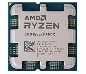 AMD RYZEN 5 7600X bei 4,7 GHz - TRAY / Turbo 5,3 GHz / 6C12T / L2 6 MB L3 32 MB / AM5 / Zen 4 / 105 W