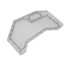 Barrow Distroplate Jonsbo MOD-5 Wasserblock auf Motherboard RGB klar