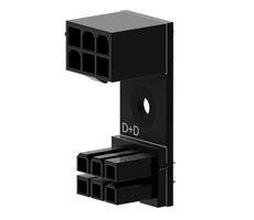 Singularity Computers Shift 6-Pin PCIE 180° D+D Adapter Schwarz