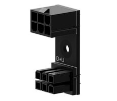 Singularity Computers Shift 6-Pin PCIE 180° Adapter D+U Schwarz