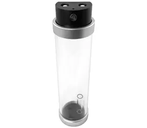 Singularity Computers Protium Ausgleichsbehälter 200mm schwarz - silber / 7x G1/4