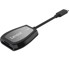 Lexar LRW470U-RNHNG Professioneller USB-C-Dual-Slot / Kartenleser / SD- und microSD-UHS-II-Kartenunterstützung