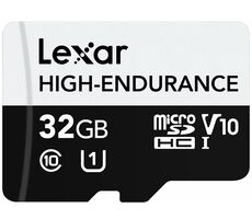 Lexar High-Endurance microSDHC 32 GB / UHS-I V10 / U1 / Klasse 10 / Lesegeschwindigkeit 100 MB/Schreibgeschwindigkeit 30 MB