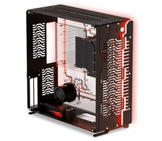 Singularity Computers Wraith ITX schwarz / PC-Gehäuse / ITX/DTX / integrierte Wasserkühlung