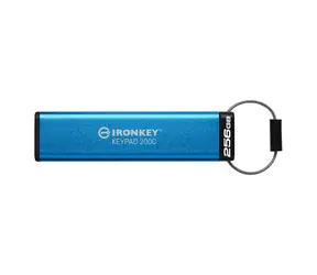 Kingston IronKey Keypad 200C 256GB blau / Flash Disk / USB-C 3.2 Gen 1 - (USB-C 3.0)
