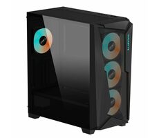 GIGABYTE C301 GLASS schwarz / E-ATX / 2x USB3.0 + 1x USBC3.0 / 4X 120mm / ohne Netzteil / transparente Seite 