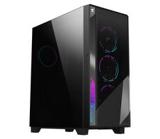 GIGABYTE AORUS C500 GLASS schwarz / E-ATX / 2x USB3.0 + 1x USBC3.0 / 4X 120mm / ohne Netzteil / transparente Seite 